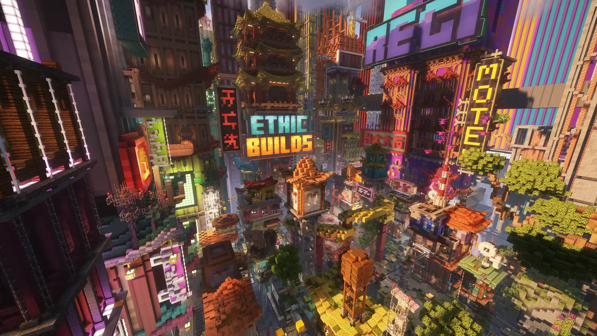 Die EthicBuilds-Lobby. Die Lobby vom EthicBuilds Minecraft Bauserver.