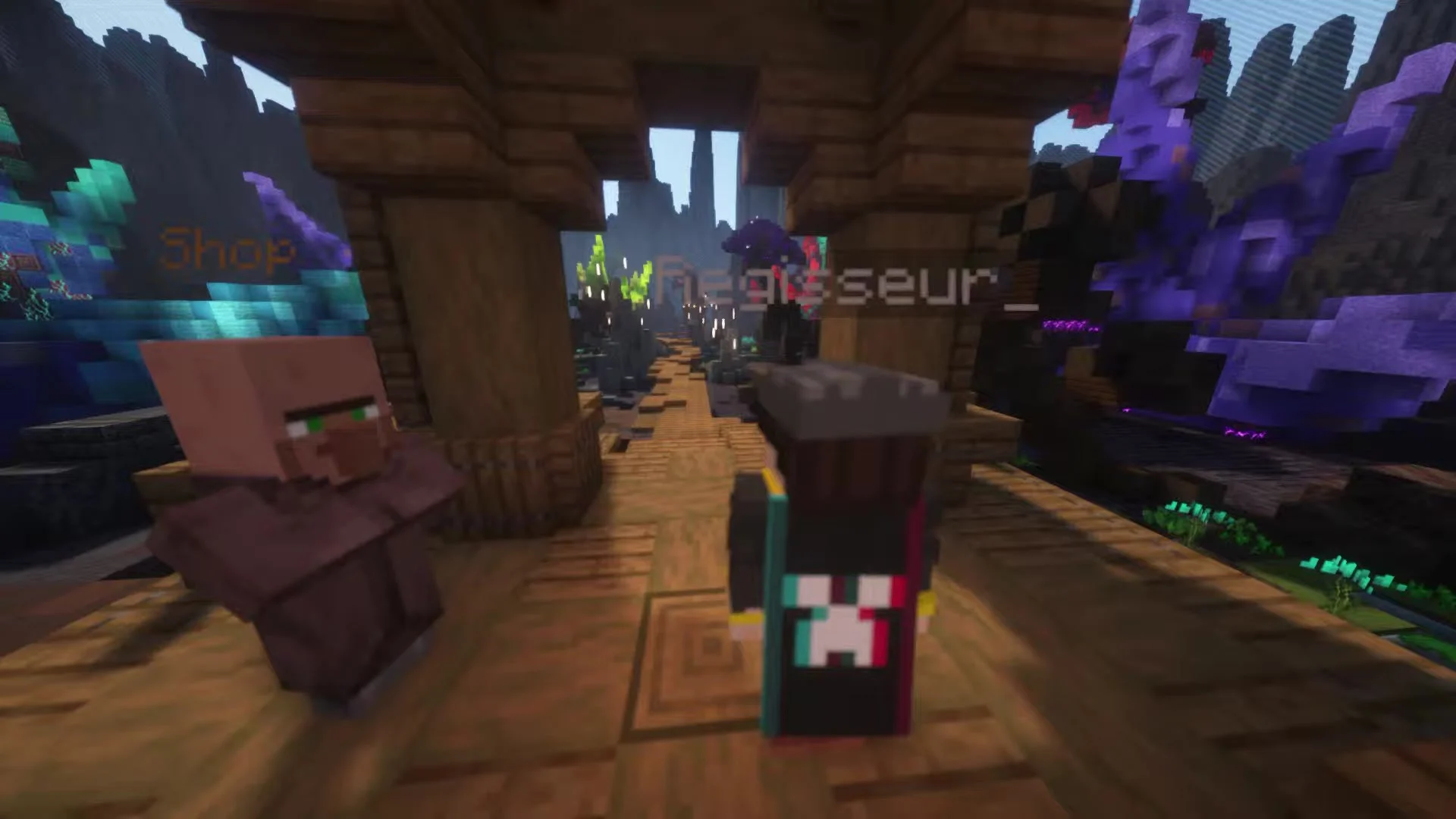 EggBattle auf EthicBuilds: Regisseur_ am Shop-NPC in der Minecraft-Arena