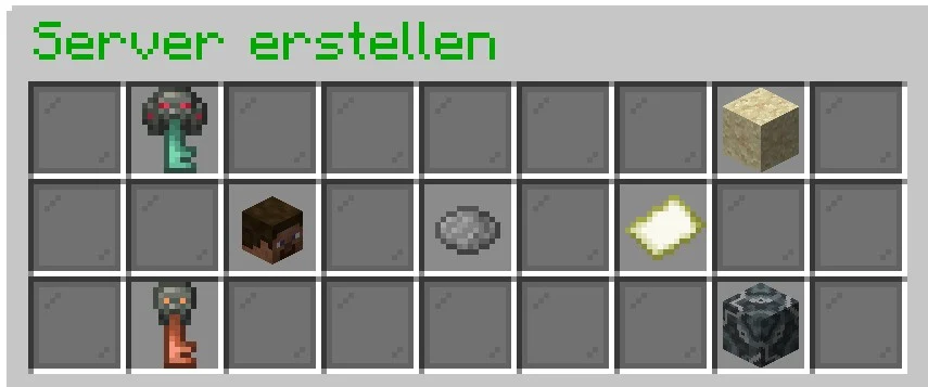 Monsters: Menü zum Erstellen eines Servers mit Spielerzahl, Kartenauswahl und Startschaltfläche
